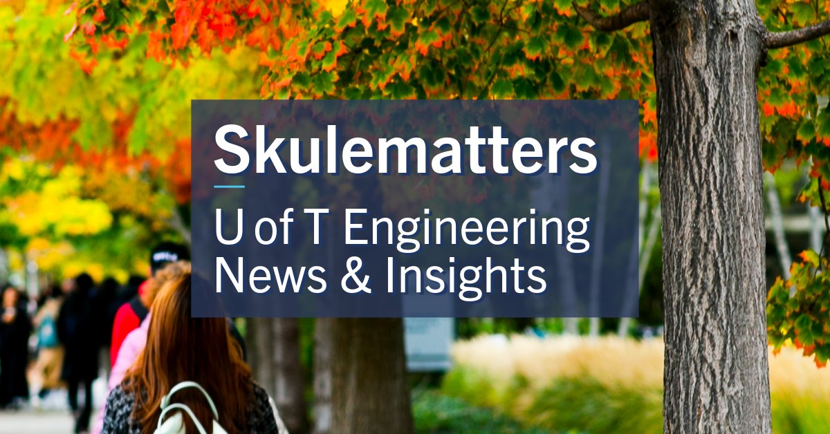 UofTEngineering's tweet photo. 📬 The October issue of Skulematters from is out now!

Inside: five alumni honoured, a commercialization prize for a startup turning data-centre waste heat into power and nanoparticles that spot trace chemicals.

🔗 Read the issue: https://t.co/Es7175s8QA https://t.co/g5AcRKoyah