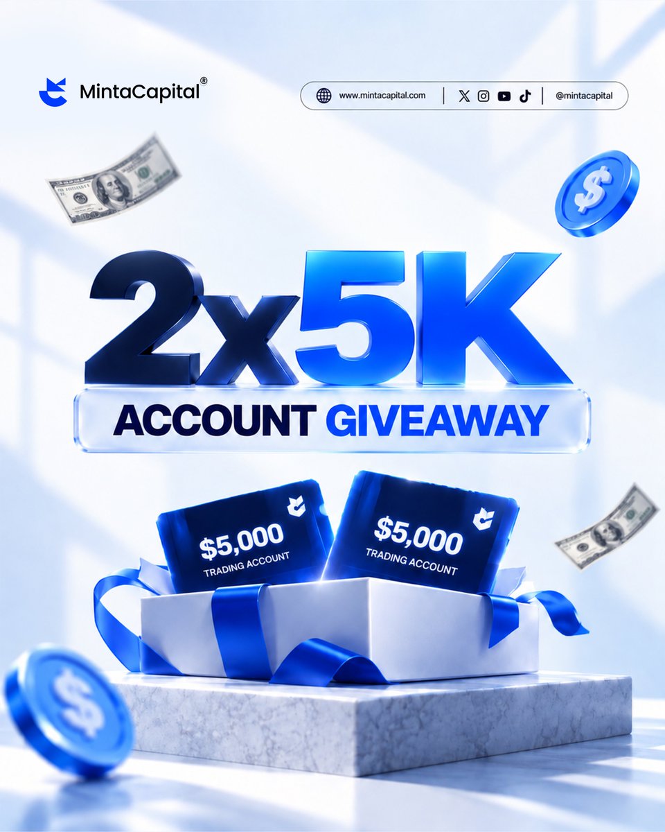 IsahMarket's tweet photo. 🎉 GIVEAWAY ALERT🎉
$30,000 MINTA CAPITAL 

🏆 2 × $5,000 Accounts
🏆 2 × $10,000 Accounts

🚨 HOW TO ENTRY 
📸 Instagram:
https://t.co/w6DTLIQ5gO
📘 Facebook:
https://t.co/rRWrJibdXC…
💬 Discord:
https://t.co/hJYsYGqXWO
🐦 X:
@MintaCapital 
🌐 Website:
https://t.co/cXehWJx43F

✅Also Follow 
@IsahMarket
@NufyFx 
@astravex_fx 
@_NTradex
@kurarmotahub
@THE_SNR_SNIPER
@MeenalGFX
@abbafxanalysis
@BosskillerDrz
@OPPICIALFX

Good luck everyone! 🍀🔥