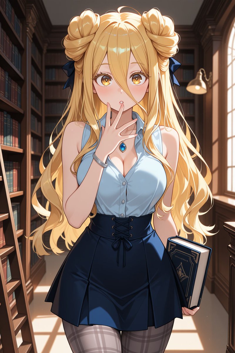 fdrprtkv's tweet photo. Good day, everyone! Mukuro turned a cozy library into her own runway, and honestly, who could read with her around? Four looks, one question: how is she this pretty? 📚✨
#AIart #DateALive #MukuroHoshimiya #デート・ア・ライブ #星宮六喰 #AIイラスト https://t.co/JIxrdrp247