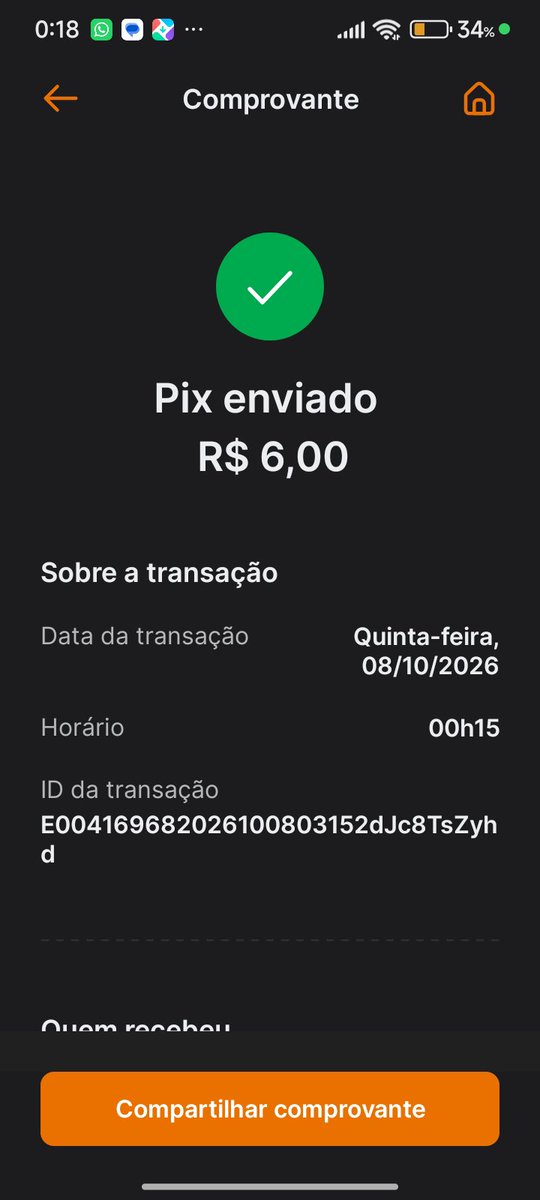 Natyz4x's tweet photo. Tem pessoas falando que eu fiz live de Tokens e scammei, tá aí o comprovante, cansei de amigo falso, me tiraram da panela e ainda vieram falar mentiras, tá foda a situação hj em dia plmds https://t.co/iSzJ7kBg1d