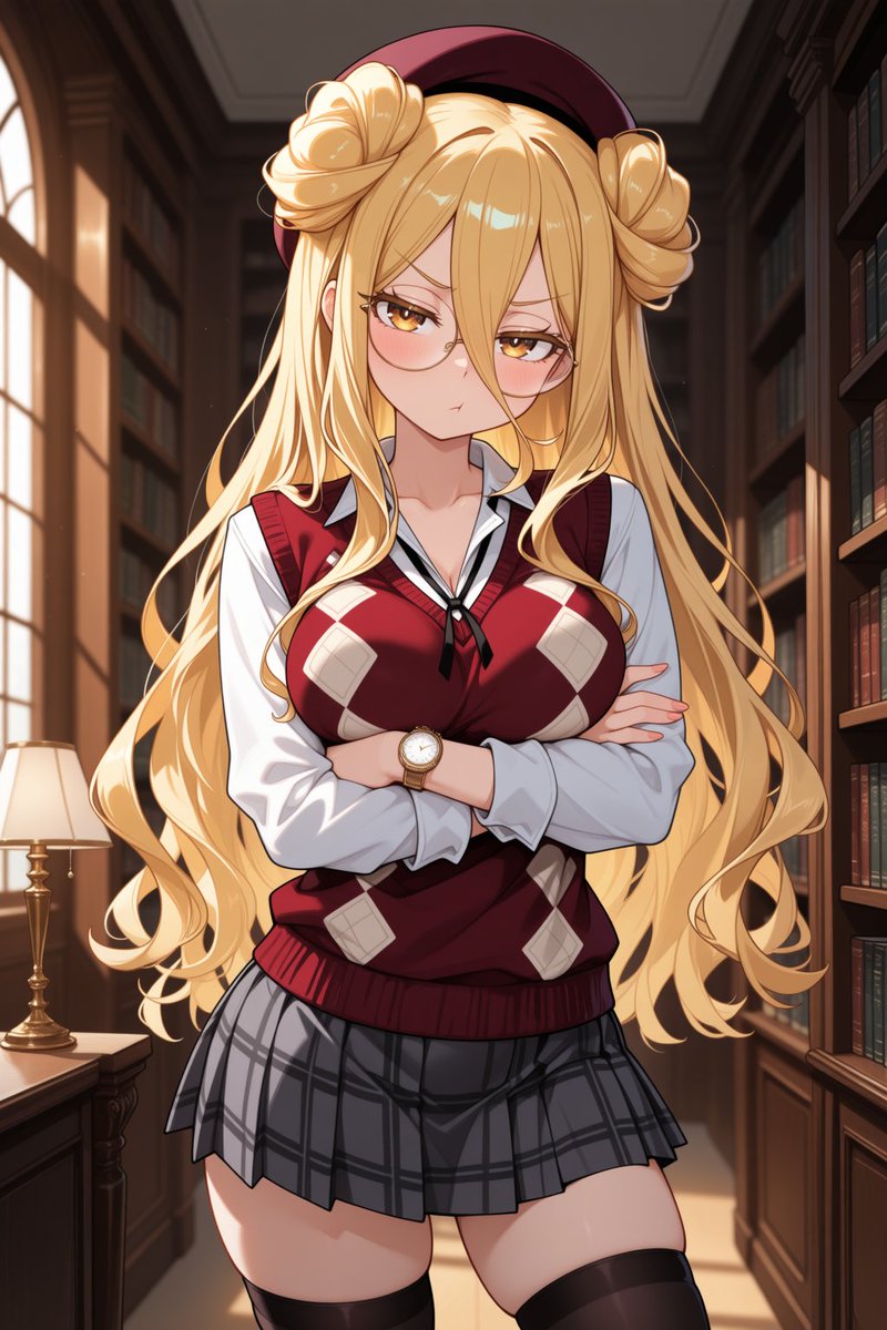 fdrprtkv's tweet photo. Good day, everyone! Mukuro turned a cozy library into her own runway, and honestly, who could read with her around? Four looks, one question: how is she this pretty? 📚✨
#AIart #DateALive #MukuroHoshimiya #デート・ア・ライブ #星宮六喰 #AIイラスト https://t.co/JIxrdrp247