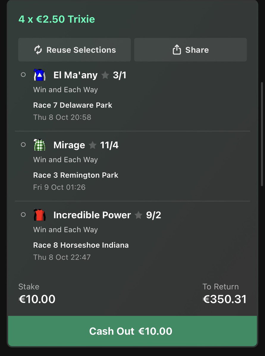 JohnnyDogs__'s tweet photo. HERE WE GO 🛎️🛎️🛎️

NAP - MIRAGE 2PTS @ 11/4

Was stuck between 2 for a NB double so playing the trixie instead and hope the stars alight for a 80/1 chat ✨

LETS GET IT 

🇺🇸🐎🇺🇸🐎🇺🇸🐎🇺🇸🐎🇺🇸🐎🇺🇸🐎🇺🇸🐎🇺🇸 https://t.co/671AD0MYAI