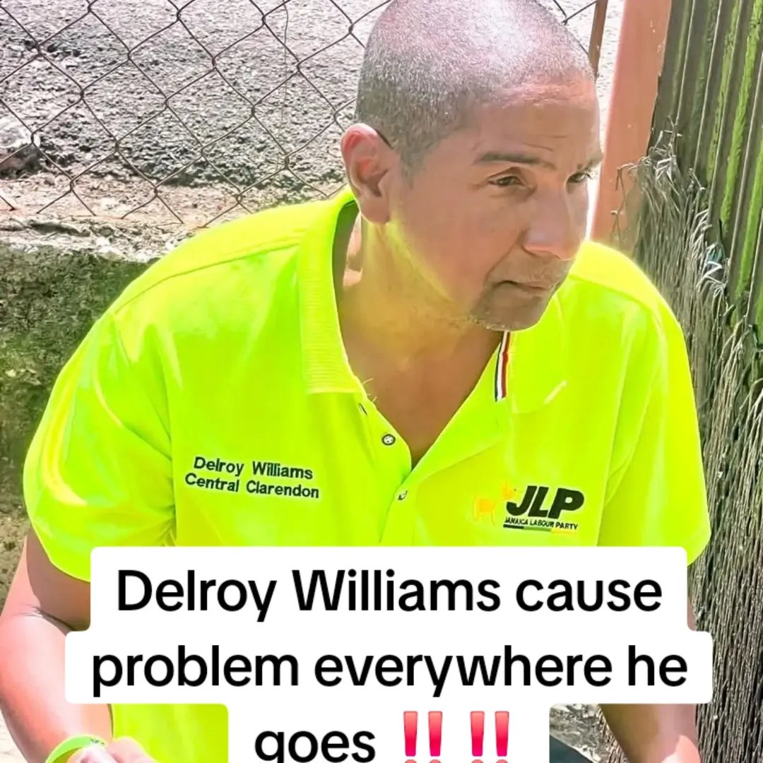 RealTeddylee's tweet photo. Delroy Williams poor leadership in Clarendon Central ‼️‼️

DELROY WILLIAMS LEADERSHIP COST THE JLP THE KINGSTON AND ST.ANDREW MUNICIPAL NOW HIM GONE TO CLARENDON CENTRAL WITH THE SAME RUBBISH ‼️‼️

#fyp #foryoupage #jamaica #jlp #viral https://t.co/UFJfv8CGvP