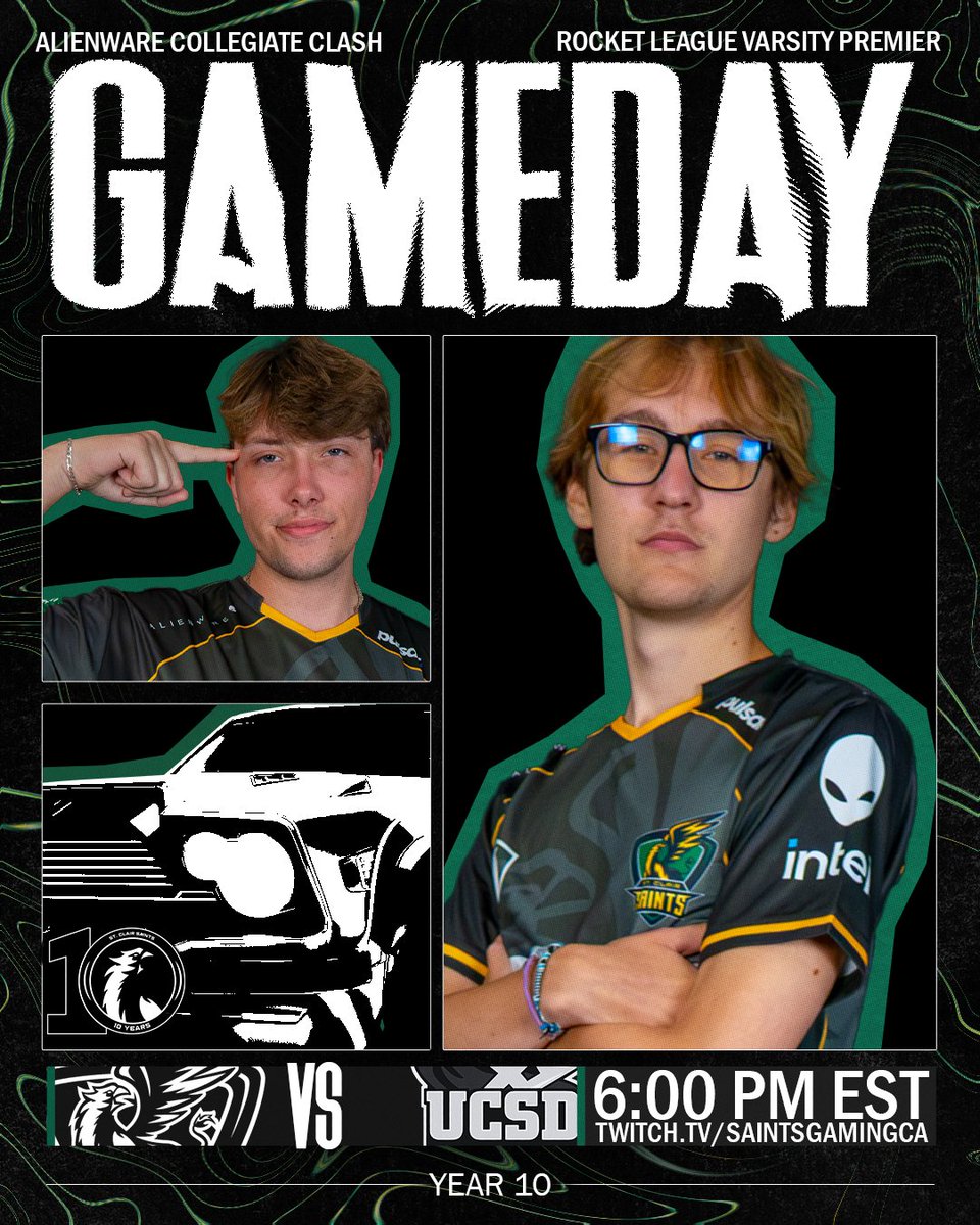 SaintsGamingCA's tweet photo. We're headed into the Alienware Collegiate Clash tonight ⤵️

vs. @UCSDesports | https://t.co/OVf7StiLTk

#AWCC2027 @Alienware @PsyonixStudios https://t.co/8iQvIVTPYz