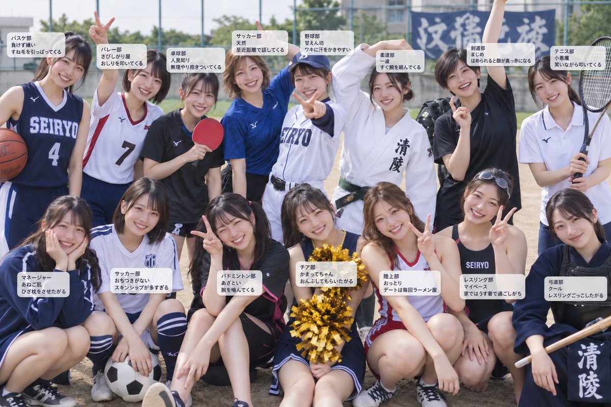 i_have_a_pun's tweet photo. あなたは男子学生です。
誰を彼女にしたい？

変な性癖の子がいるような… https://t.co/kRt5yTVpBb