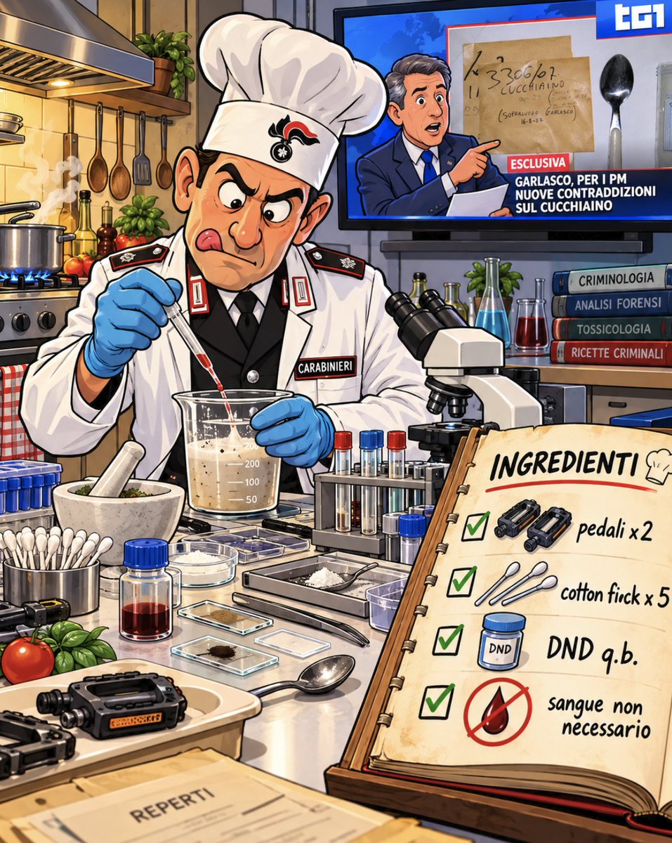 GMarioInfelici's tweet photo. Se non fosse da piangere sarebbe una nuova barzelletta sui #Carabinieri!
Ingredienti: #pedali x2, cotton fioc x 5, DND q.b., sangue non necessario...
Insisto: attendiamo la Sit di R. Muscio ma l'arma apra subito un processo interno come previsto dalla legge
#garlasco #stasi https://t.co/BqvvvCGOjt