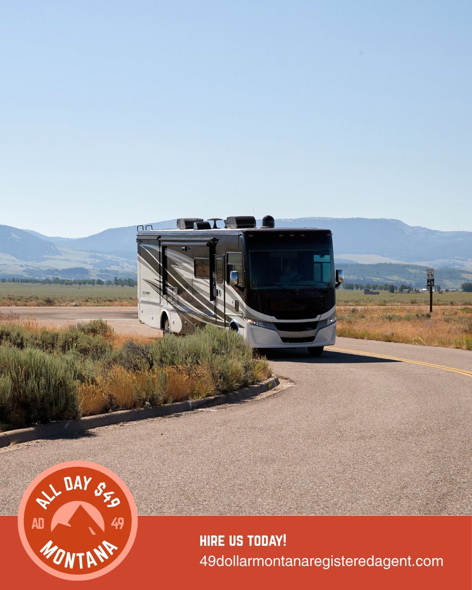 montanaagent's tweet photo. Thinking about buying an RV?

Registering your RV through a Montana LLC may help you:
• Skip sales tax on eligible RV purchases
• Save thousands compared with registration in some states
• Avoid annual inspections and emissions testing
• Get permanent registration if your RV is 11+ years old

Ready to learn how it works? Send us a message and we'll help you get started.

#AllDay49Montana | #RV | #RVLife | #RVLifestyle