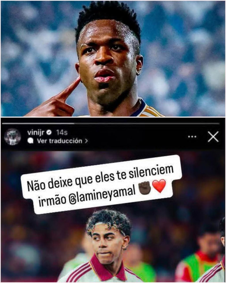 Shazaminho's tweet photo. Vini was the first to stand up for Yamal when they were being racist toward him, btw https://t.co/1Cip1DGaEL