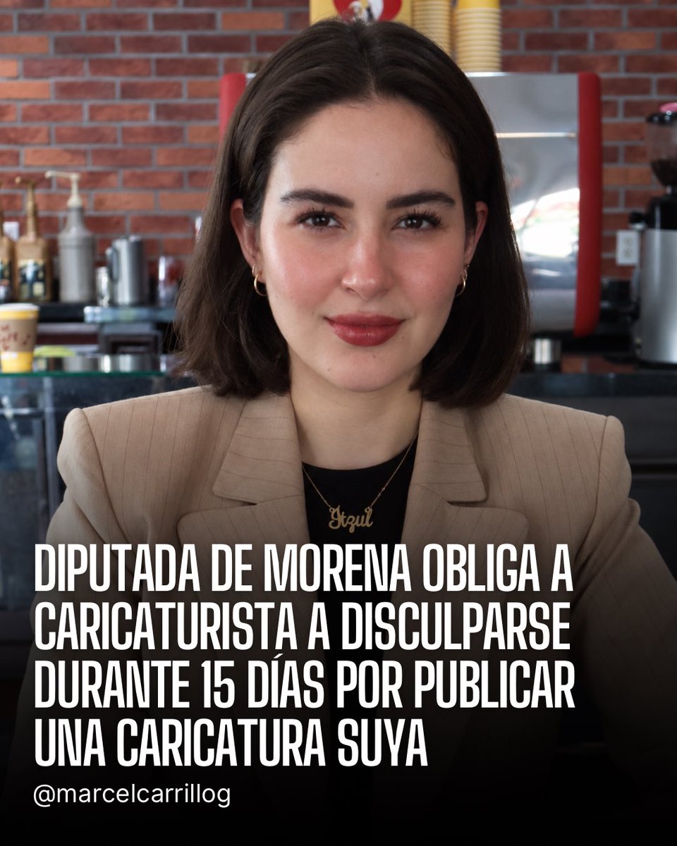 marcelcarrillog's tweet photo. Una más de la censura del bienestar. Ahora la diputada narcomorenista de Jalisco, @itzulBarrera, denunció al caricaturista @paconavarre7e por una caricatura en la que se mofaba de ella por un tuit muy pendejo que publicó sobre el aguacate. Ante esto, el tribunal le dio la razón a la morenista y obligó al monero a ofrecerle una disculpa pública, al mero estilo de Dato Protegido.

Este es precisamente el tipo de censura que preocupa con iniciativas como la llamada ley antimemes. Ante la incapacidad de los narcomorenistas de aguantar la crítica, lo único que les queda es intentar callar a los mexicanos que están hasta la madre de su narcogobierno.

¡Si no aguantan la vara, dejen de vivir de nuestros impuestos, ratas!