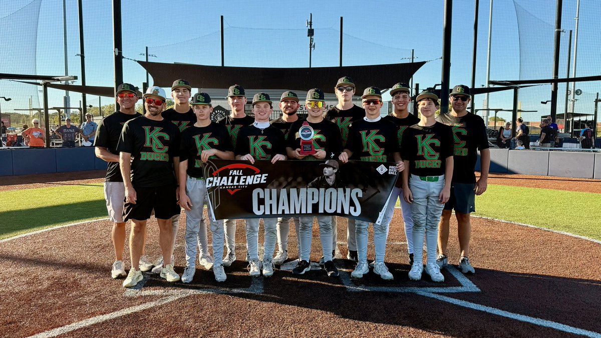 KCDucks2029's tweet photo. KC Fall Challenge 16u Champions https://t.co/1b1QxbB3Ol