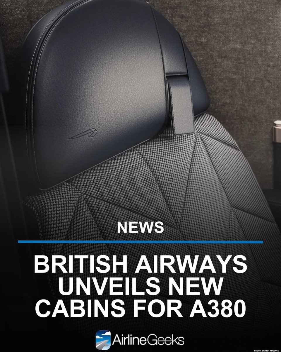 AirlineGeeks's tweet photo. .@British_Airways this week gave a first look at the new cabins it will install on its overhauled Airbus A380s. https://t.co/cWwmZ9xQbY https://t.co/jjFPR2NkjD