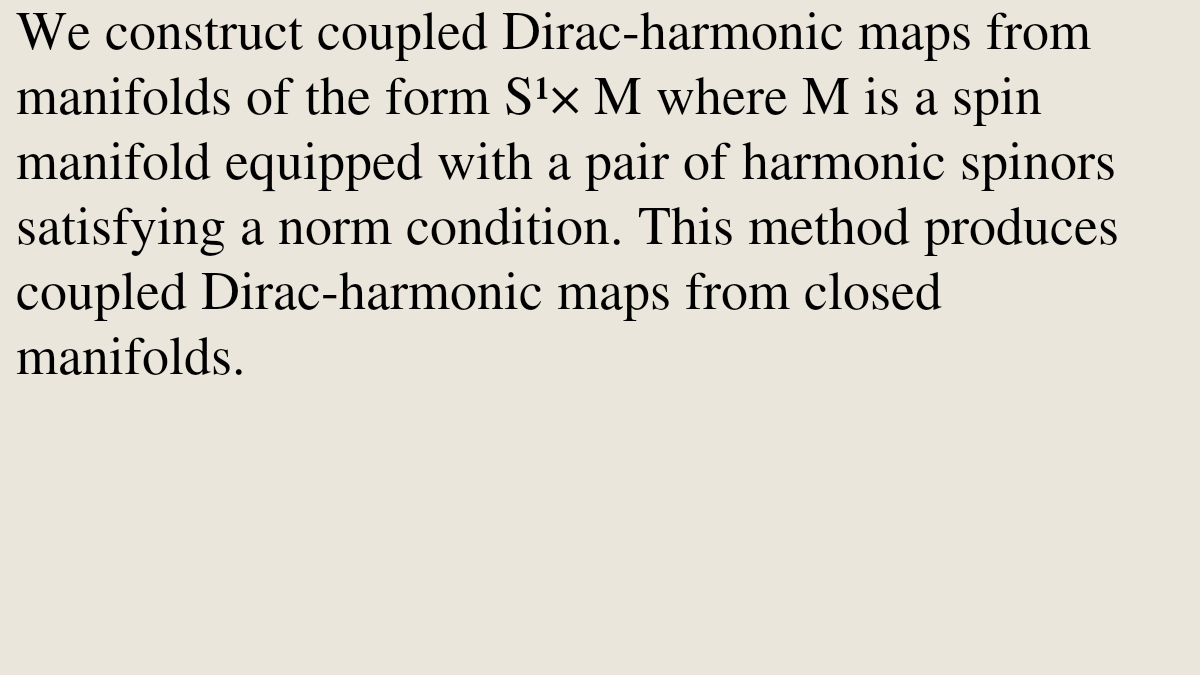 GeometryPapers's tweet photo. A note on coupled Dirac-harmonic maps

Balázs Márk Békési
https://t.co/bKfnk2dctz [𝚖𝚊𝚝𝚑.𝙳𝙶] https://t.co/guNf7J4MNP