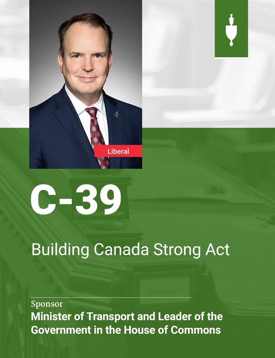 HoCChamber's tweet photo. Bill #C39 was adopted at 2nd reading and referred to a legislative committee. #cdnpoli

✅❌Vote result and more: https://t.co/OjsUypECvz https://t.co/ENE6ibj7Vx