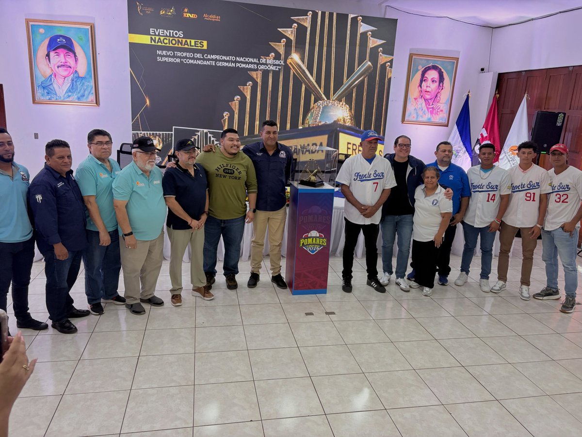 adiarionic's tweet photo. 🇳🇮🏅 El IND presentó su Informe Semanal de Promoción y Desarrollo del Deporte, destacando las principales actividades, resultados y logros del deporte nacional. 📑
🏆 También fue presentado el nuevo trofeo del "Campeonato de #Béisbol Germán Pomares Ordóñez 2026". https://t.co/Vwa2l6Sds7