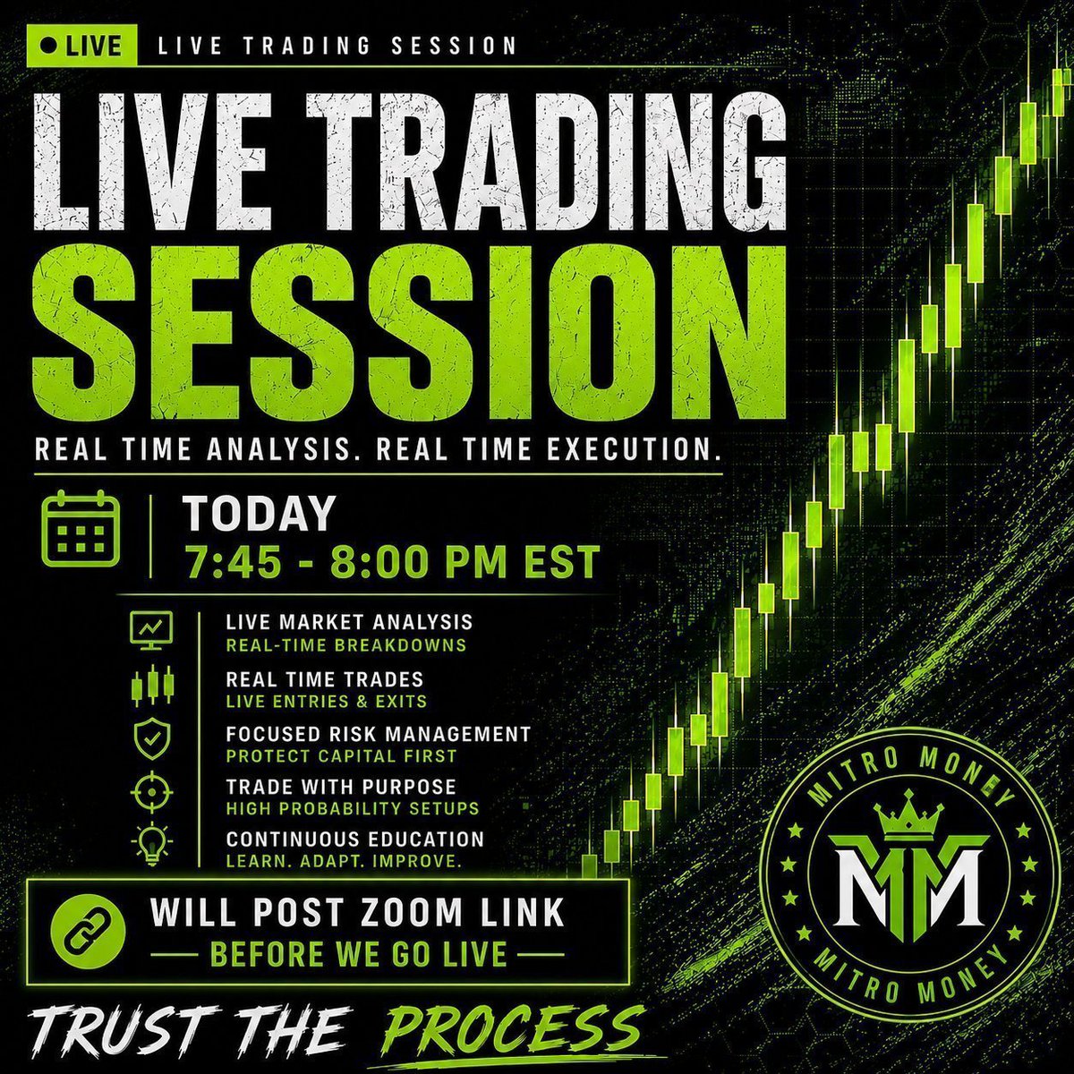 mmitro98's tweet photo. FREE LIVE TRADING session tonight!

Will be on at 8 PM EST

DM for link