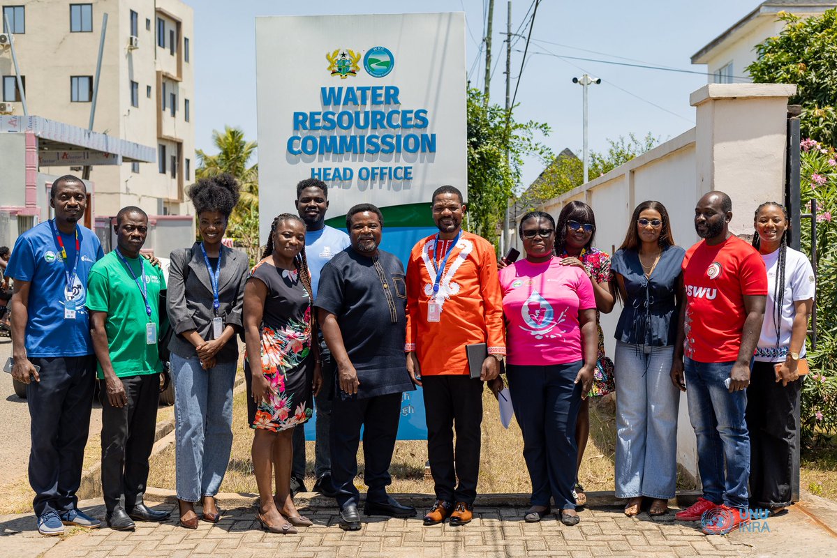 UNUINRA's tweet photo. Water is life!💧

For Ghana and Africa,to effectively plan development &amp; the well-being of its people,we need evidence based data that drives decisions on planning &amp; policy implementation on the use, distribution &amp; management of our water resources. 

🤝Water Resources Commission https://t.co/8zABEvYOVQ