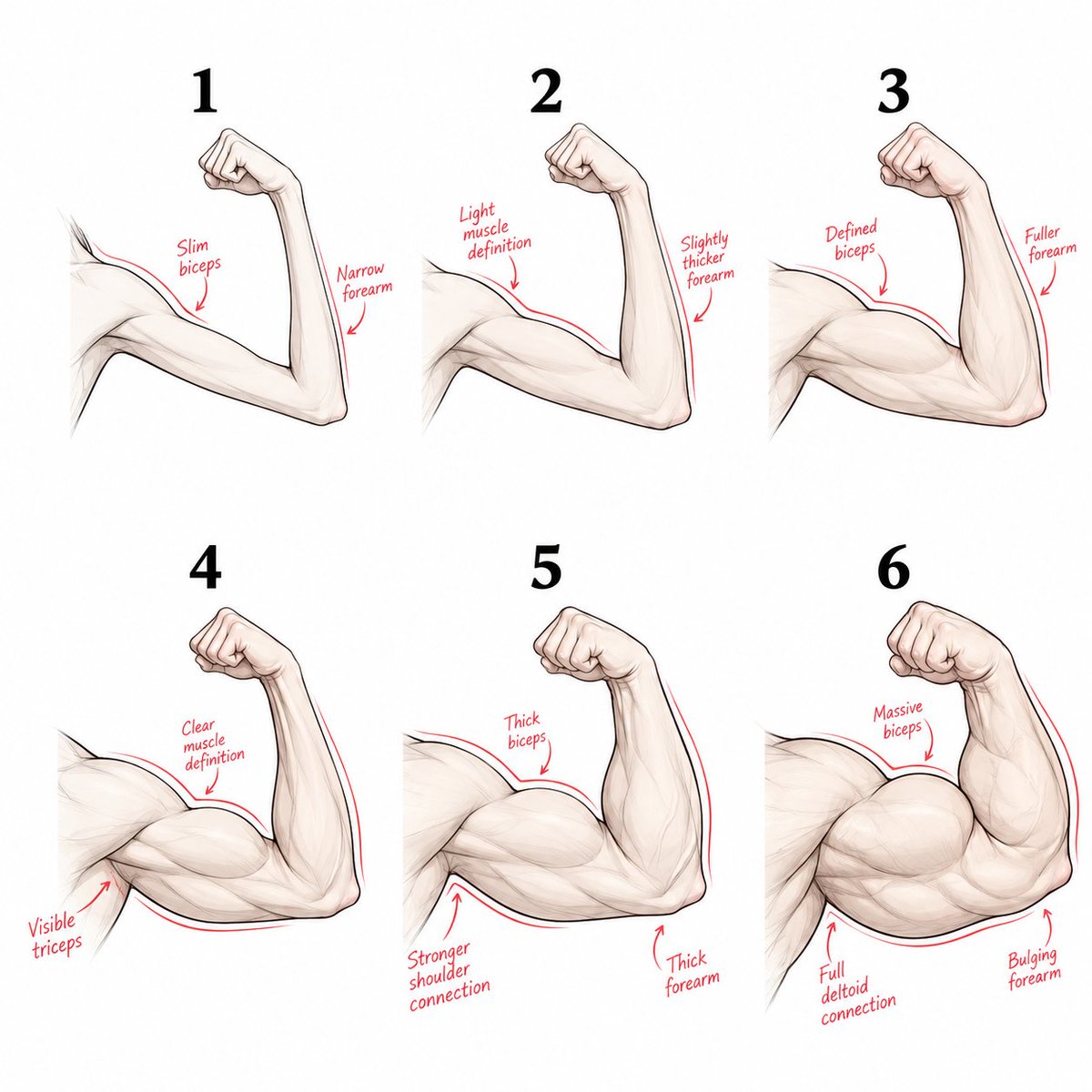 LumiCanvass's tweet photo. Muscle growth changes the form. https://t.co/z8t1XquzGs
