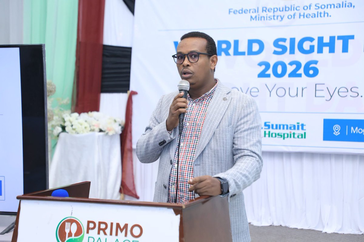 DrSumaitHosp's tweet photo. At #WorldSightDay2026, health experts shared key insights on Somalia’s eye-health challenges, including limited services, shortage of specialists, Public Health priorities, and the impact of NCDs on eye health.

#DrSumaitHospital #EyeCare #Ophthalmology https://t.co/oGwWN4KYb2