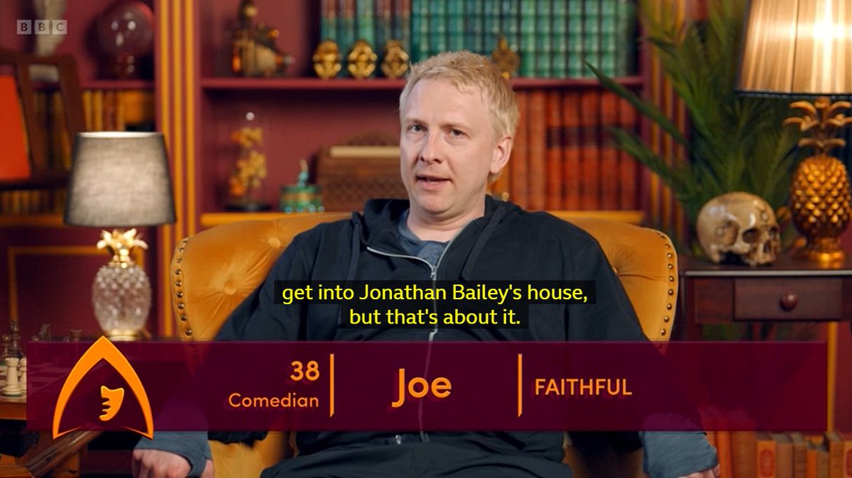 PopCReview's tweet photo. Joe Lycett - "I don't think I've ever used a battering ram before. I would use a battering ram probably to get into Jonathan Bailey's house, but that's about it." 😂😂

Touché Joe, touché.

#CelebrityTraitors #TheTraitors https://t.co/GdPwFX00Rk