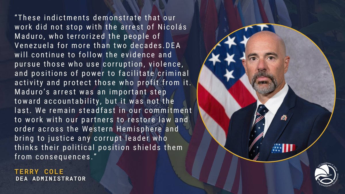 DEAHQ's tweet photo. 𝐍𝐞𝐰 𝐂𝐡𝐚𝐫𝐠𝐞𝐬 𝐀𝐧𝐧𝐨𝐮𝐧𝐜𝐞𝐝: 𝗡𝗶𝗰𝗼𝗹á𝘀 𝗠𝗮𝗱𝘂𝗿𝗼 𝗠𝗼𝗿𝗼𝘀 𝗔𝗻𝗱 𝗖𝗶𝗹𝗶𝗮 𝗔𝗱𝗲𝗹𝗮 𝗙𝗹𝗼𝗿𝗲𝘀 𝗗𝗲 𝗠𝗮𝗱𝘂𝗿𝗼 𝗖𝗵𝗮𝗿𝗴𝗲𝗱 𝗪𝗶𝘁𝗵 𝗧𝗼𝗿𝘁𝘂𝗿𝗲

Read more:
https://t.co/OWxRPdCEiH

@DEATerryCole
@TheJusticeDept https://t.co/4B8jHuOdxb
