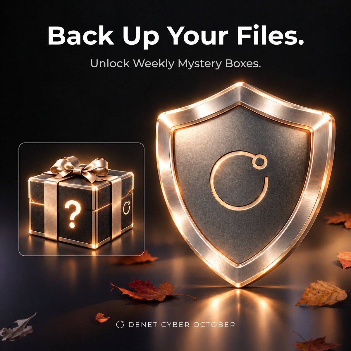 DeNetPro's tweet photo. 🎁 The first Mystery Box drops tomorrow!

#DeNetCyberOctober is about building better digital habits, and putting them into practice.

This month, we’re rewarding you for protecting the data that matters to you.

👉 Back up your data with DeNet to get your guaranteed weekly Mystery Box, filled with DeNet ecosystem rewards and digital security gifts from our partners.

What’s in your first box? Find out tomorrow.

🎟️ The Grand Reward is next.
Get tickets through Cyber October activities for a chance to win special prizes. More active tickets = more chances to win.

Check the Cyber October tab in the app for upcoming rewards and activities.