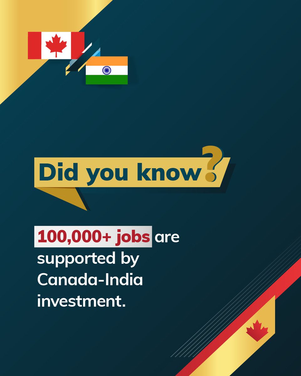 CanadaTrade's tweet photo. Investment drives growth. Canadian companies in India support jobs, innovation and stronger supply chains across both countries. 🇨🇦🇮🇳

Explore the opportunities:
https://t.co/Nc5ghzWPhp
@CanadainIndia
#IndoPacificStrategy https://t.co/XvQj9Qf2AY