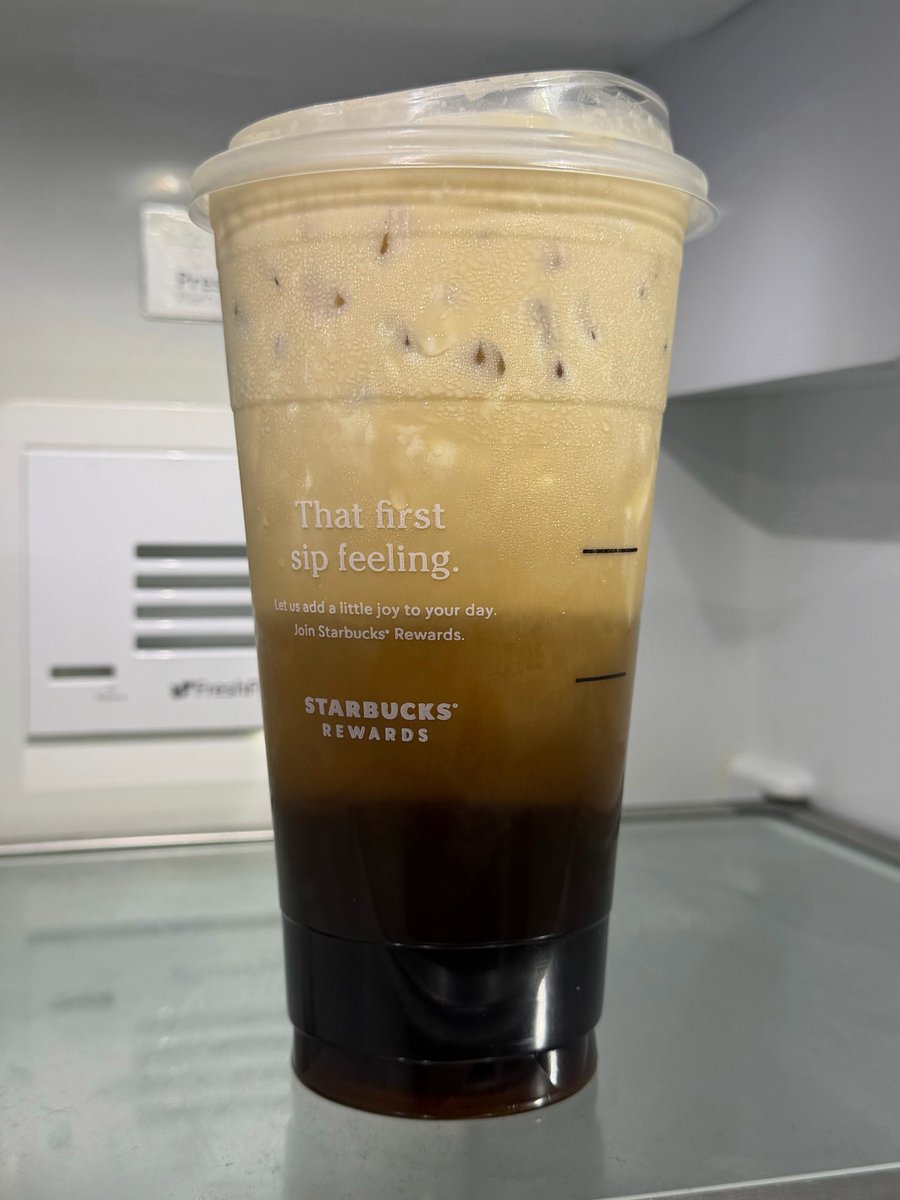 fluffyguy's tweet photo. If I gotta mix this myself and risk the mess in my car I’m not tipping 🤣 

So I guess now I have to say “stirred” or I get a Neapolitan. https://t.co/TOopsW4Ikp