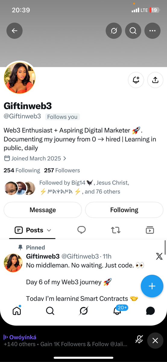 UNCLETK05's tweet photo. Guys go connect with baby gal Giftinweb @Giftinweb3 

She camps with musicfan @Musiclilbabyjr https://t.co/IvtJ6OcrdB