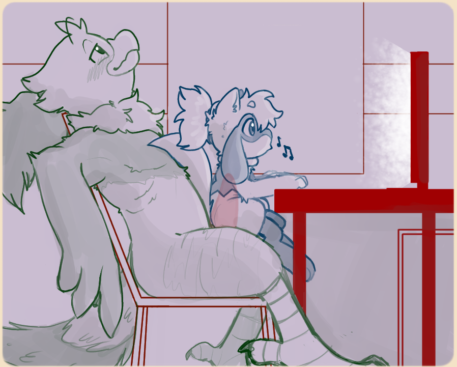 mateocorv's tweet photo. DRAWPILE KINKTOBER 7: Cock Warming

Sitting my ass on this comfy chair I found... https://t.co/xCEGYKEM6p
