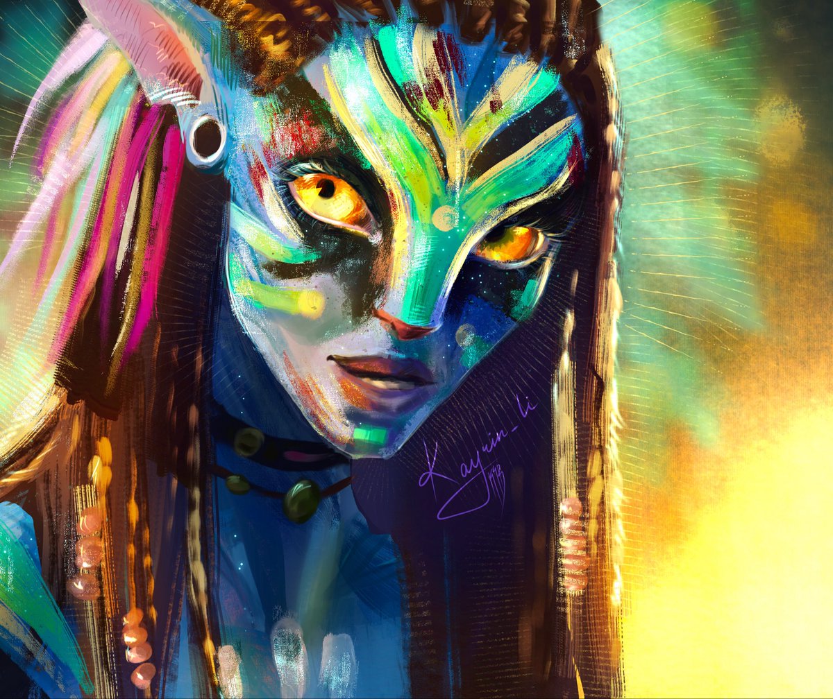 Kayrin_li's tweet photo. It is the way 
#avatar #neytiri #art https://t.co/Bh4fGmsW1D