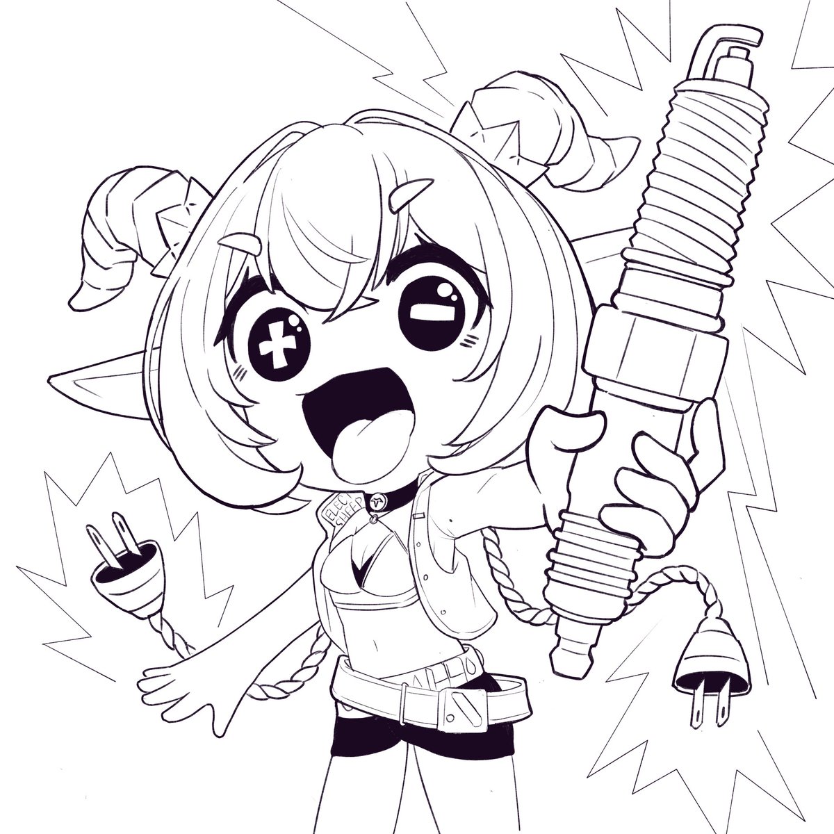 owlsoda's tweet photo. 8. Electric Lucia 🐑
#ZZZoctober #inktober
#ゼンゼロ #zzzero https://t.co/9WvadaMSBN