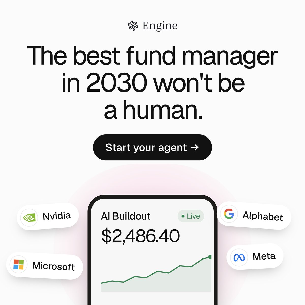 withengine's tweet photo. In the future, everyone will have their own AI fund manager. We're building that future today.