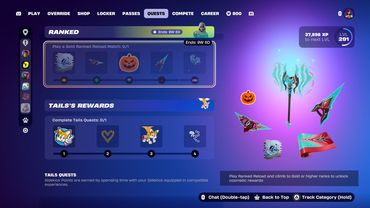 Dakareto's tweet photo. New Ranked Reload Rewards are here, this will be my 4th variant of The Unrealizer Pickaxe!
Let the grind begin. #Fortnite #Ranked #Reload https://t.co/gGIsv4i2Hf