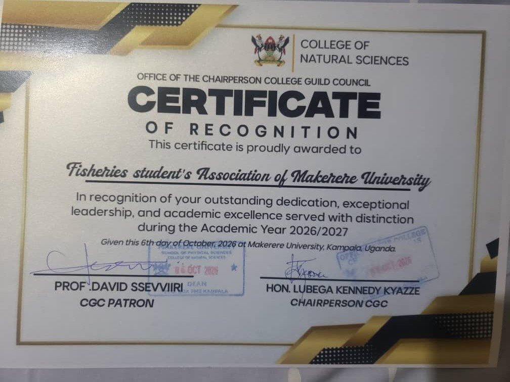 Fisamu21's tweet photo. FISAMU was recognised for its outstanding dedication, exceptional leadership and academic excellence shown during the Academic Year 2026/2027 during the College of Natural Sciences Leadership Induction and Safeguarding Awareness event. We hope to build stronger and better. https://t.co/3VcKowe7Ln