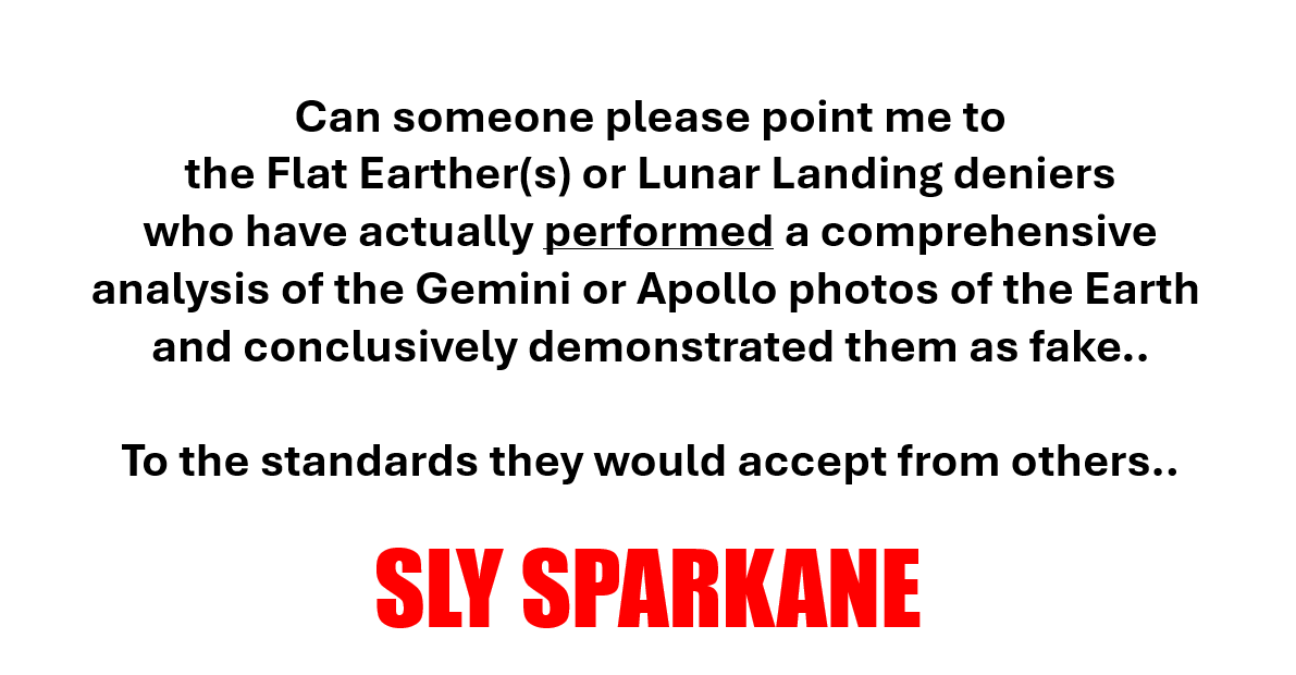 sly_sparkane's tweet photo. #flatearth supporters..
still waiting on even 1 analysis.. https://t.co/JXignWvQYu