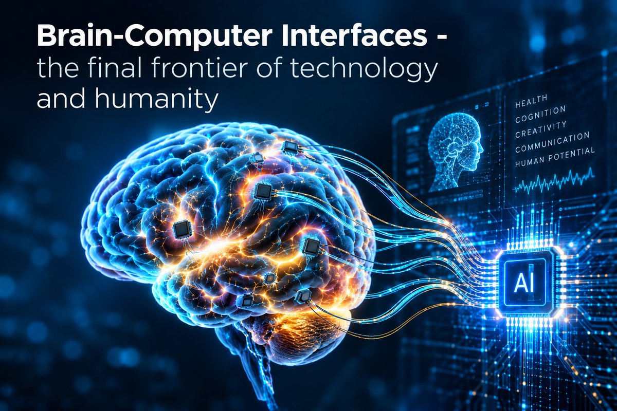 C_Angermayer's tweet photo. Brain-Computer Interfaces - the final frontier of technology and humanity

For all of human history, our body has been the only interface between our mind and the world.

Every thought we have ever shared has had to squeeze through a handful of muscles. We speak at roughly 150 words per minute. We type at around 40. Our brains can think far faster than either.

That reduced speed was fine when the other side of the conversation was another human.

It is not fine when the other side is an AI that can read an entire book in seconds.

The bottleneck between humans and AI is no longer the AI. It is us - or, more precisely, our bodies.

For millions of people living with paralysis, ALS or the consequences of stroke, that bottleneck is already absolute: the mind is intact, but trapped.

BCIs can change that. And that is where this field must start.

But the same technology that can restore a voice or enable a paralyzed person to move again could eventually widen the channel for everyone.

To get there, a BCI has to be extraordinarily safe - and it has to beat your thumbs, your voice and every other “archaic” form we use express ourselves. That is a very high bar.

But I believe we will clear it. And soon.

I also believe BCIs could fundamentally change the AI conversation itself.

Most of today's safety debate focuses on how to control AI through regulation. But there is another path: increase the bandwidth between human brains and AI. Make AI more human. And enhance ourselves so that we can live with AI not simply as a tool outside us, but as a real extension of our own brains and minds – you could call it our exocortex.

And why now?

Precisely because AI gives us the tools to unlock one of the largest and most untapped sources of information we have: our neural data.

BCI today feels to me a lot like AI around 2018.

That is why I am thrilled that my neuroscience fund, @reMindCapital, led the round in @bridgeneurotech, founded by @will_biederman.

Read Will's post on why he started Bridge: link in the comments.

I am also sharing a fascinating piece I recently read on the future of BCIs in the comment section.

And stay tuned. More BCI news from me very soon. Follow me and turn on notifications so you don’t miss the big news coming over the next weeks and months.

I believe this will be one of the most important - and most exciting - journeys of our lifetime.