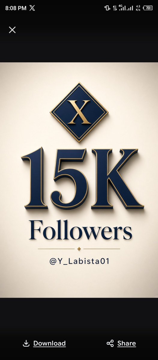 Y_Labista01's tweet photo. Need 15K active followers 🤝 

Type ----- MORE

I will boost your page 💯 https://t.co/P4Hv9ytYZx