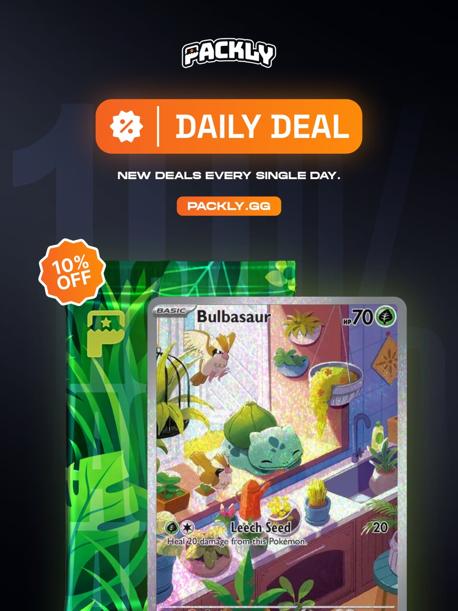 Packly_gg's tweet photo. Introducing the Daily Deal ⚡

A different pack. A new discount. Every single day.

Check out today’s deal at https://t.co/TdgxlEd1hm https://t.co/5dM0uwO1DQ