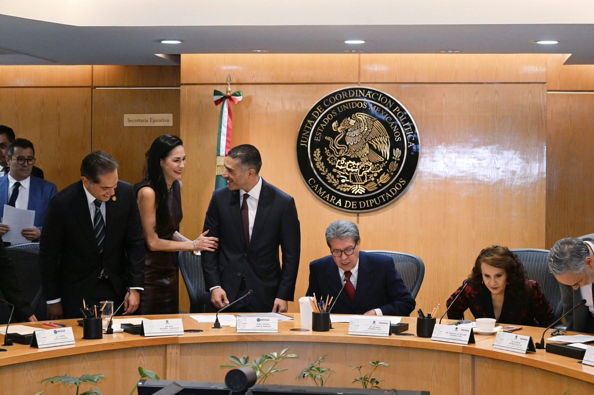 mery_pozos's tweet photo. Hoy participé en la comparecencia de Omar García Harfuch, secretario de Seguridad y Protección Ciudadana, ante la Junta de Coordinación Política de la Cámara de Diputadas y Diputados.

Los resultados de la Estrategia Nacional de Seguridad son contundentes: los homicidios dolosos se han reducido 46%, pasando de un promedio de 91.7 diarios en 2024 a 49.7 en 2026. Además, se ha detenido a más de 59 mil personas por delitos de alto impacto y asegurado más de 31 mil armas de fuego.

Son avances importantes que reflejan el trabajo de coordinación, inteligencia y atención a las causas que impulsa el Gobierno de nuestra Presidenta, la Dra. Claudia Sheinbaum.

Sabemos que todavía hay retos enormes, pero tenemos una estrategia y resultados que nos permiten seguir avanzando. Desde la Cámara de Diputadas y Diputados continuaremos trabajando para que la paz y la tranquilidad lleguen a todos los hogares de México.