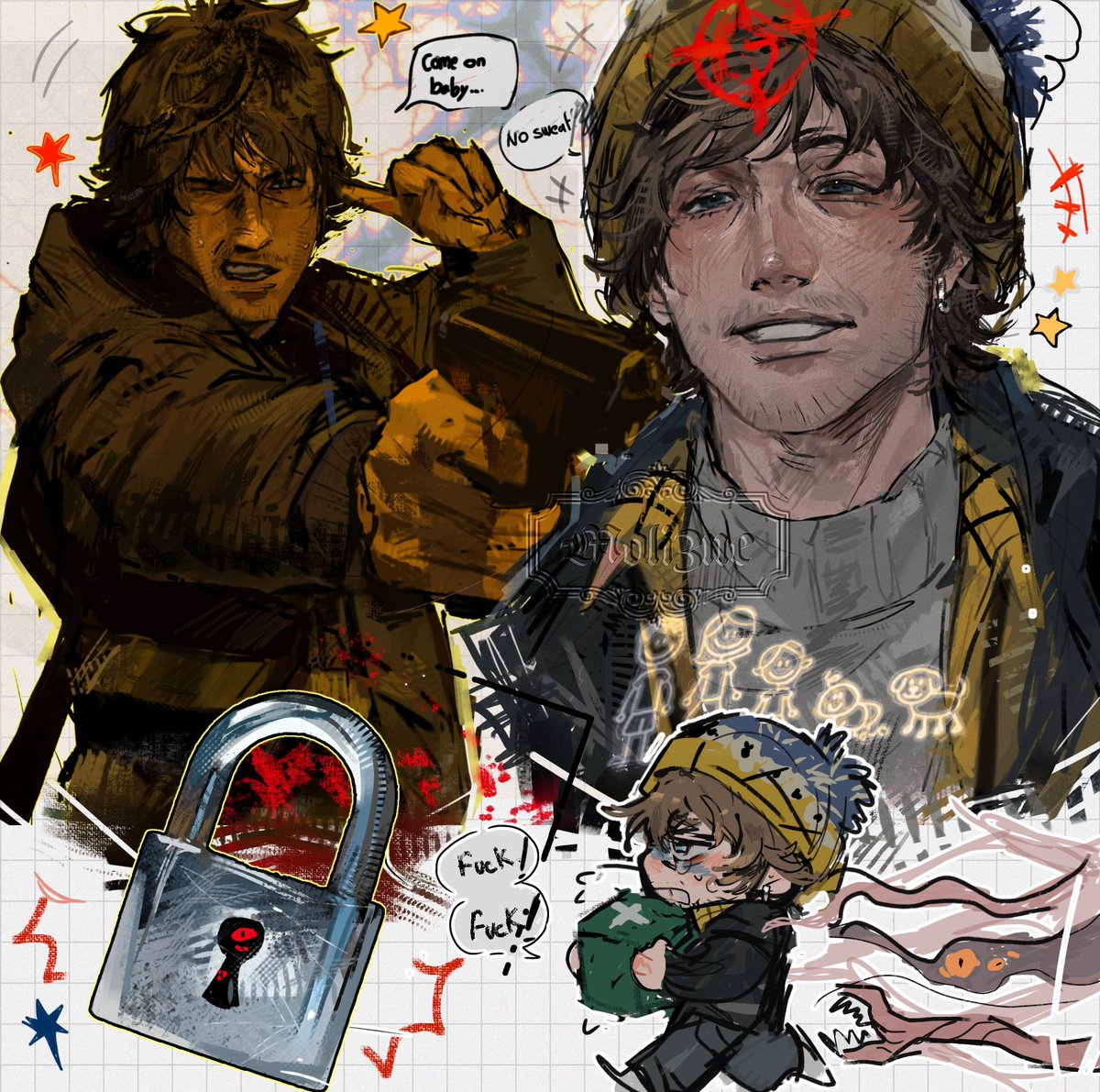 Molineee99's tweet photo. #ResidentEvil #BryanHodukavich 
He's so silly I love him https://t.co/CXuS1iNqGZ