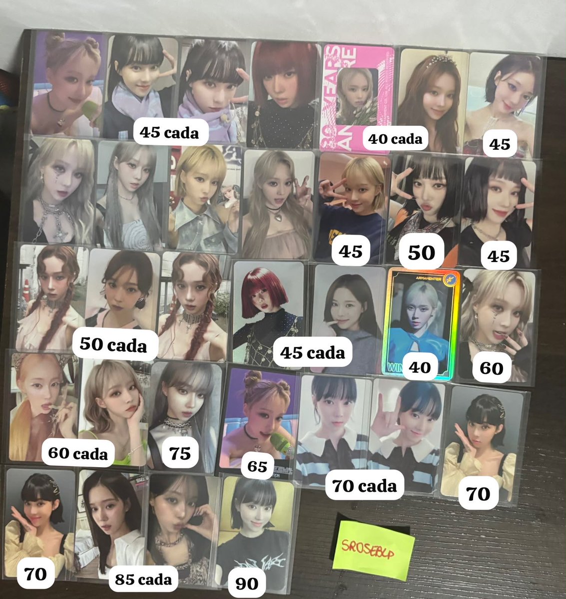 sroseblp's tweet photo. VENDA/VENDO
- valor da imagem+ frete 
- ⁠tenho somente feedbacks positivos no meu ig:@sroseblp
- itens das últimas fotos serão enviados ainda esse mês
@tradingcardkpop @AespaVenda @vendaetrocaGGS @vendaetrocakpop rt ??
🏷️:Aespa, Winter, pob, venda, troca, photocard,rose, bp https://t.co/y3lN4CBvF1