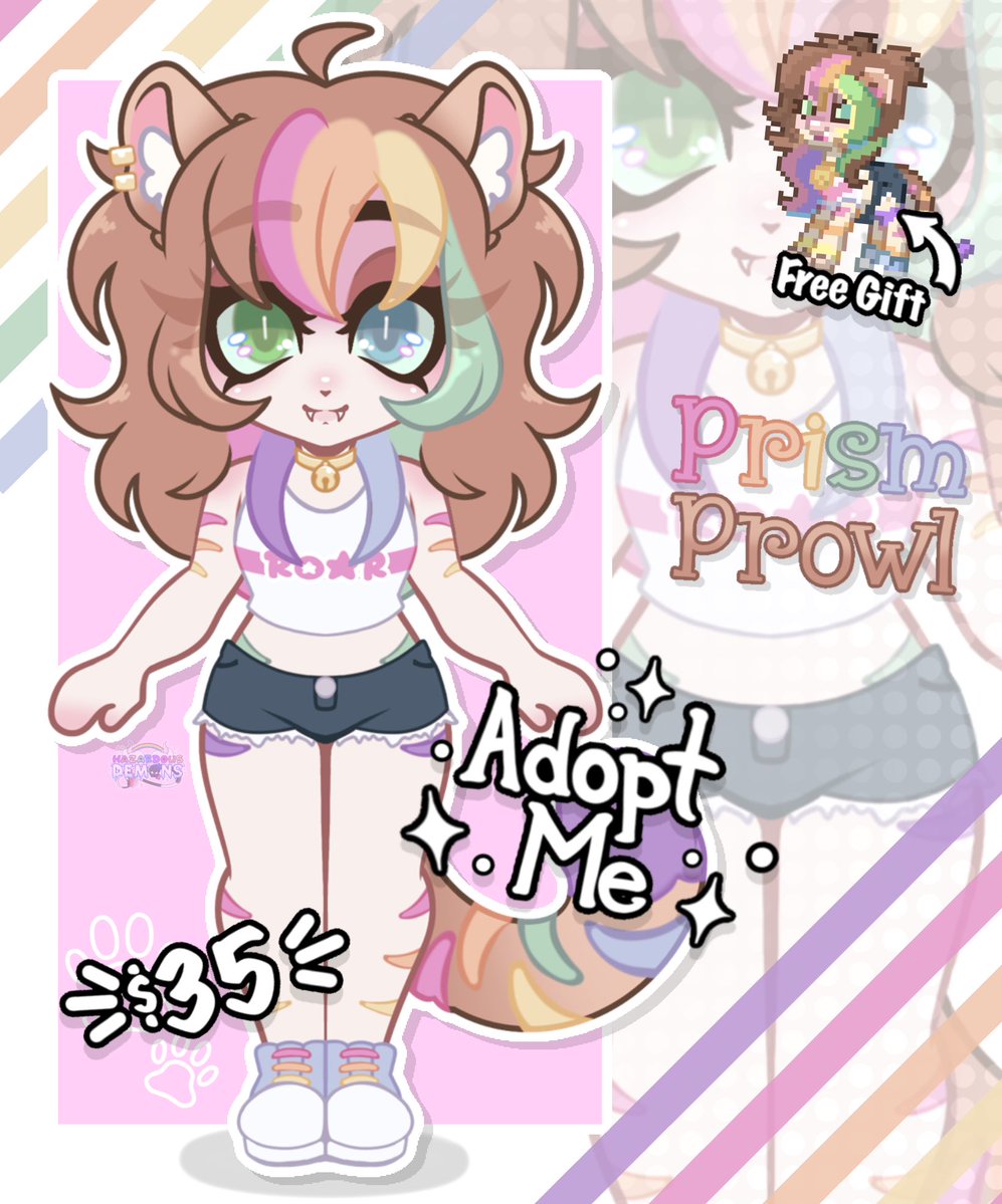 hazardous_art's tweet photo. 🌈These characters can be yours!⚠️
Check out their KoFi listings below if youd like to adopt one of these cuties!☕️👇

🌈👉 https://t.co/70bNTSiAge
🐯👉 https://t.co/LHAWnA3eSv
🐸👉 https://t.co/SV70kQXFO0
🍭👉 https://t.co/yEhzyc4RXu

#mlptwt #adoptables #Adopt #ponytown https://t.co/FO92Bf56Zo
