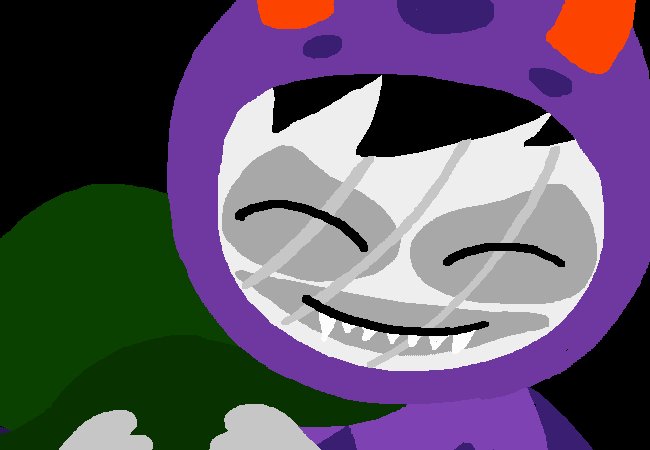terrifiedsalt's tweet photo. hes just always jolly for no fucking reason i love that about u gamzee https://t.co/FJyIwpmXdG