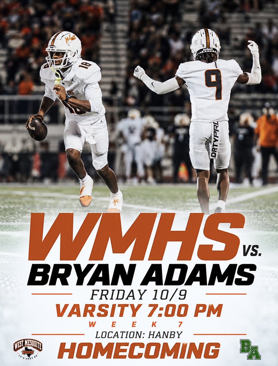 westsidefb_'s tweet photo. Back to business, homecoming game vs BA! Check in…

https://t.co/yoBRXDsDoB https://t.co/5hlQnh21yA