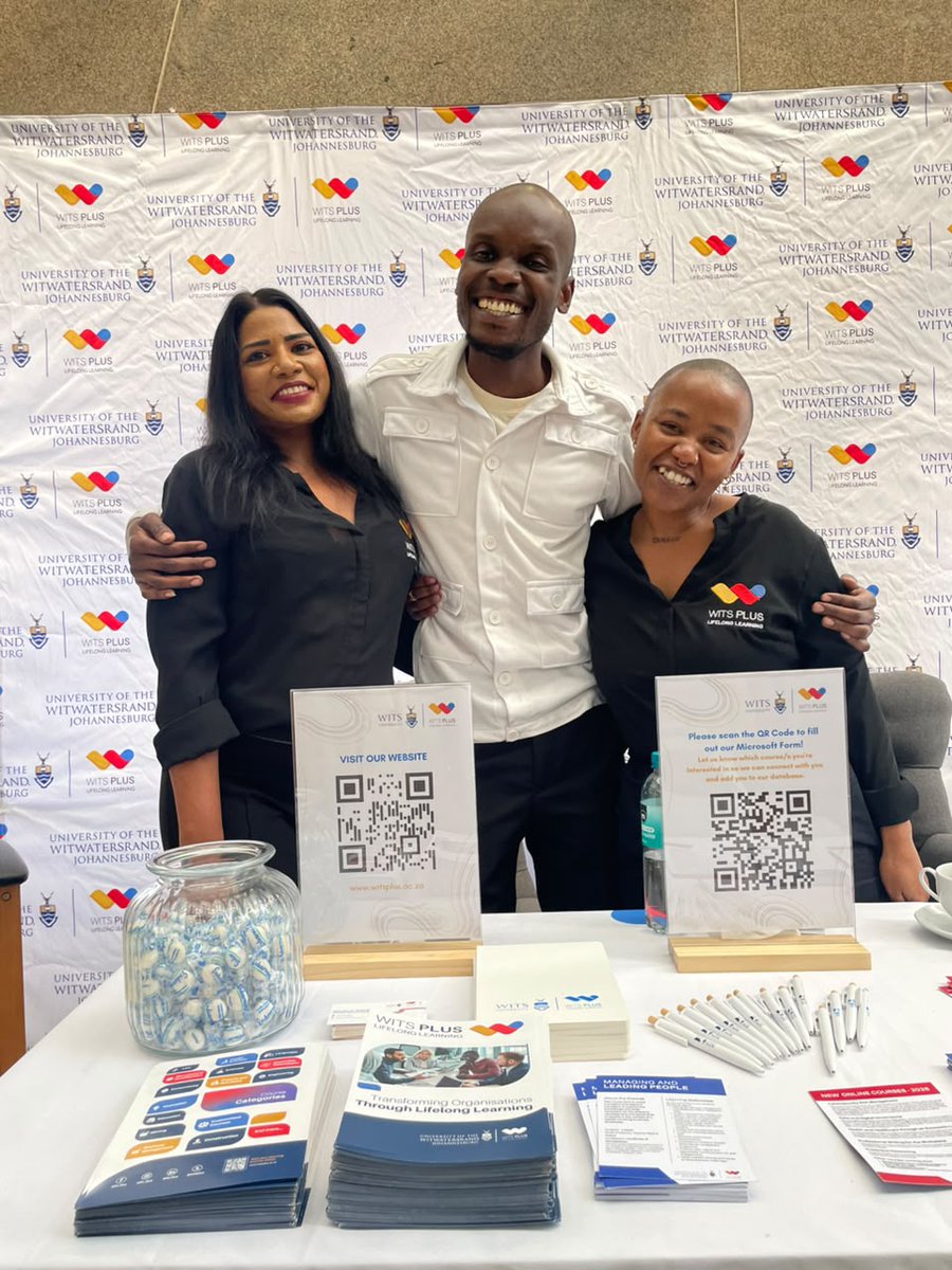 witsplus's tweet photo. Behind every Wits Plus engagement is a team committed to connecting people with opportunities to keep learning and growing.

Our team had the opportunity to meet, guide, and share information with professionals interested in advancing their skills through lifelong learning. https://t.co/n6wVuPX9qS