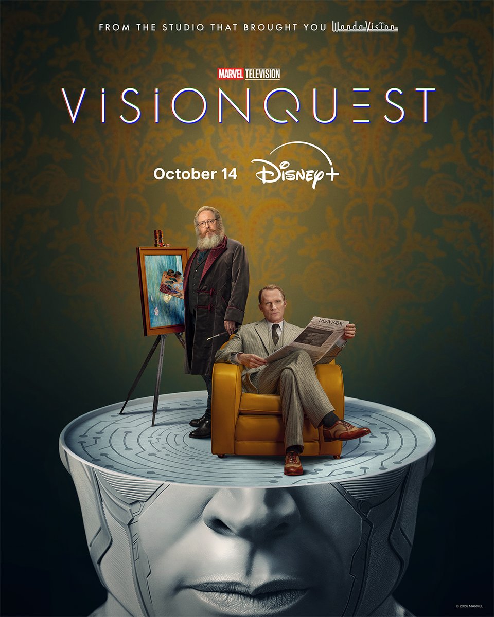 MarvelStudios's tweet photo. Witness the final Vision.

Marvel Television’s #VisionQuest streams October 14, only on Disney+. https://t.co/b4tECkNwEF