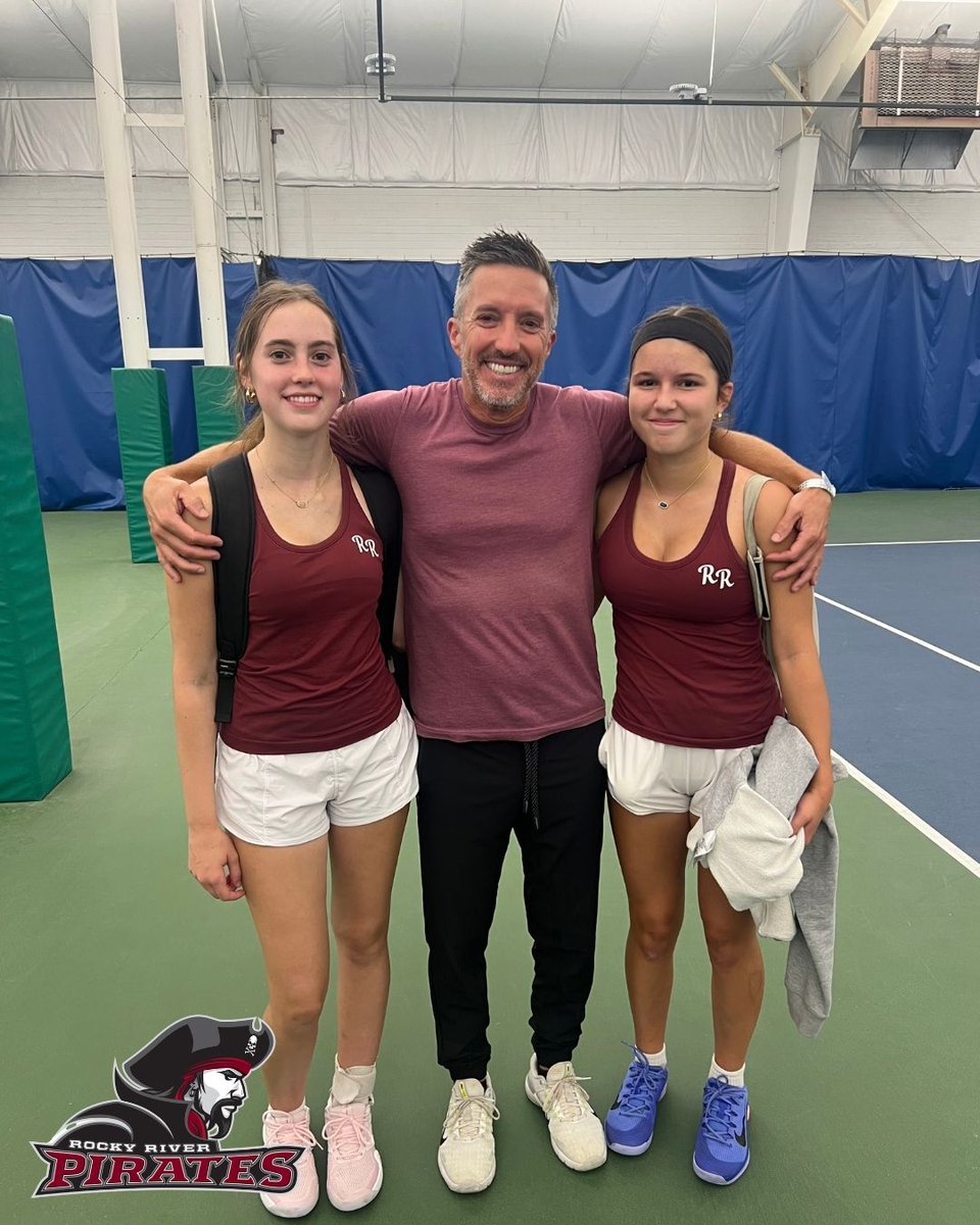 RrCitySchools's tweet photo. Congratulations to Rocky River High School tennis doubles team Lillian Crull and Allison Huff on qualifying for the OHSAA State Tennis Tournament! What an incredible accomplishment! 

Best of luck at State, Pirates! https://t.co/qPhdl82YoL