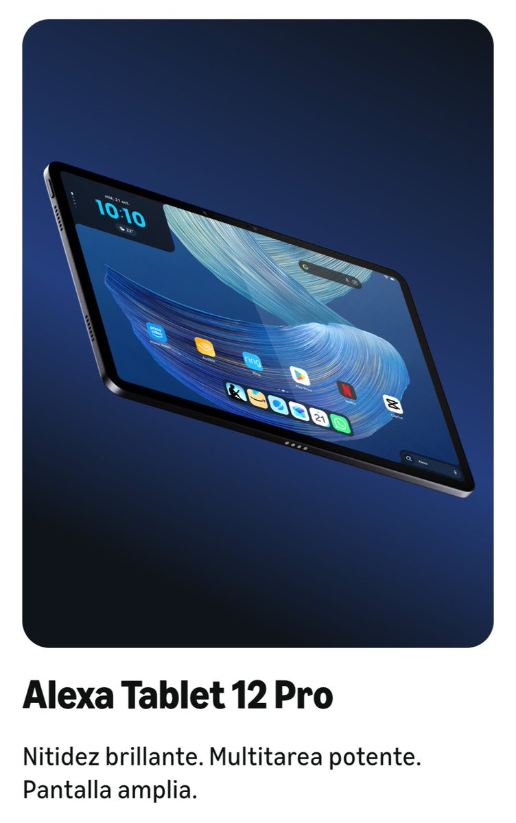 PascuCharles's tweet photo. #Amazon ha sacado sus nuevas tablets denominadas #AlexaTablet. En unas dimensiones de 12 (con dos versiones), 11 y 8 pulgadas. Todas potenciadas con Alexa+ https://t.co/pqQXsKO5vR