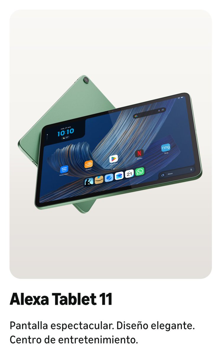 PascuCharles's tweet photo. #Amazon ha sacado sus nuevas tablets denominadas #AlexaTablet. En unas dimensiones de 12 (con dos versiones), 11 y 8 pulgadas. Todas potenciadas con Alexa+ https://t.co/pqQXsKO5vR