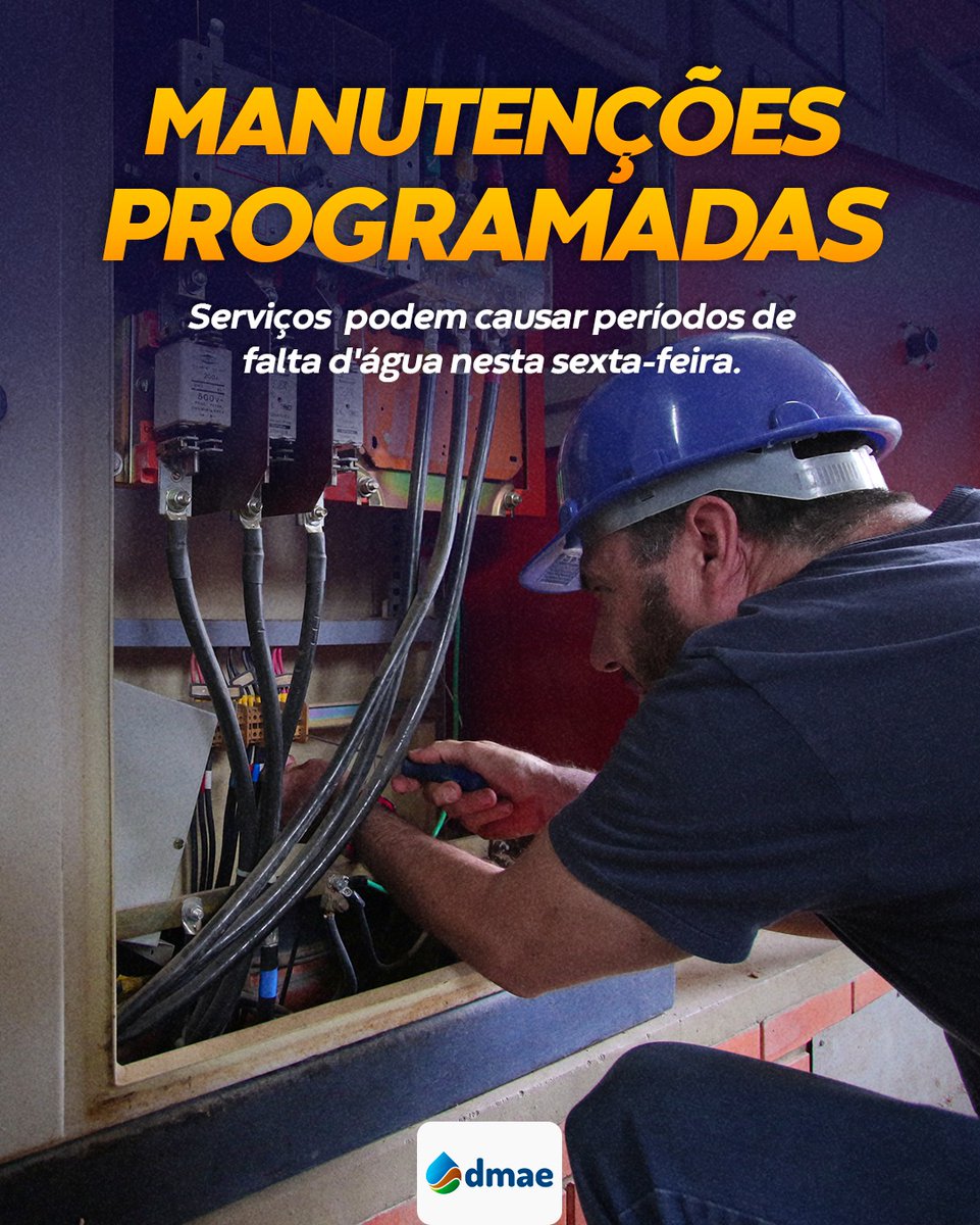 dmaepoa's tweet photo. ⚠️ Atenção, Jardim Carvalho e Partenon (Jardim Ipê e Colina do Prado).

O Dmae programou para esta sexta-feira, 9, a manutenção da Estação de Bombeamento Jardim Ipê.

➡️ O serviço terá início às 9h. O abastecimento será normalizado à noite.

🔗 Saiba mais: https://t.co/e0WtsvDBTK https://t.co/R5cnfPueU9